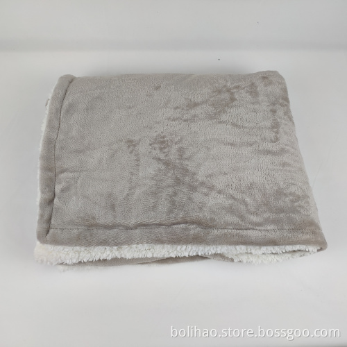 shu velveteen and flannel fleece composite blanket